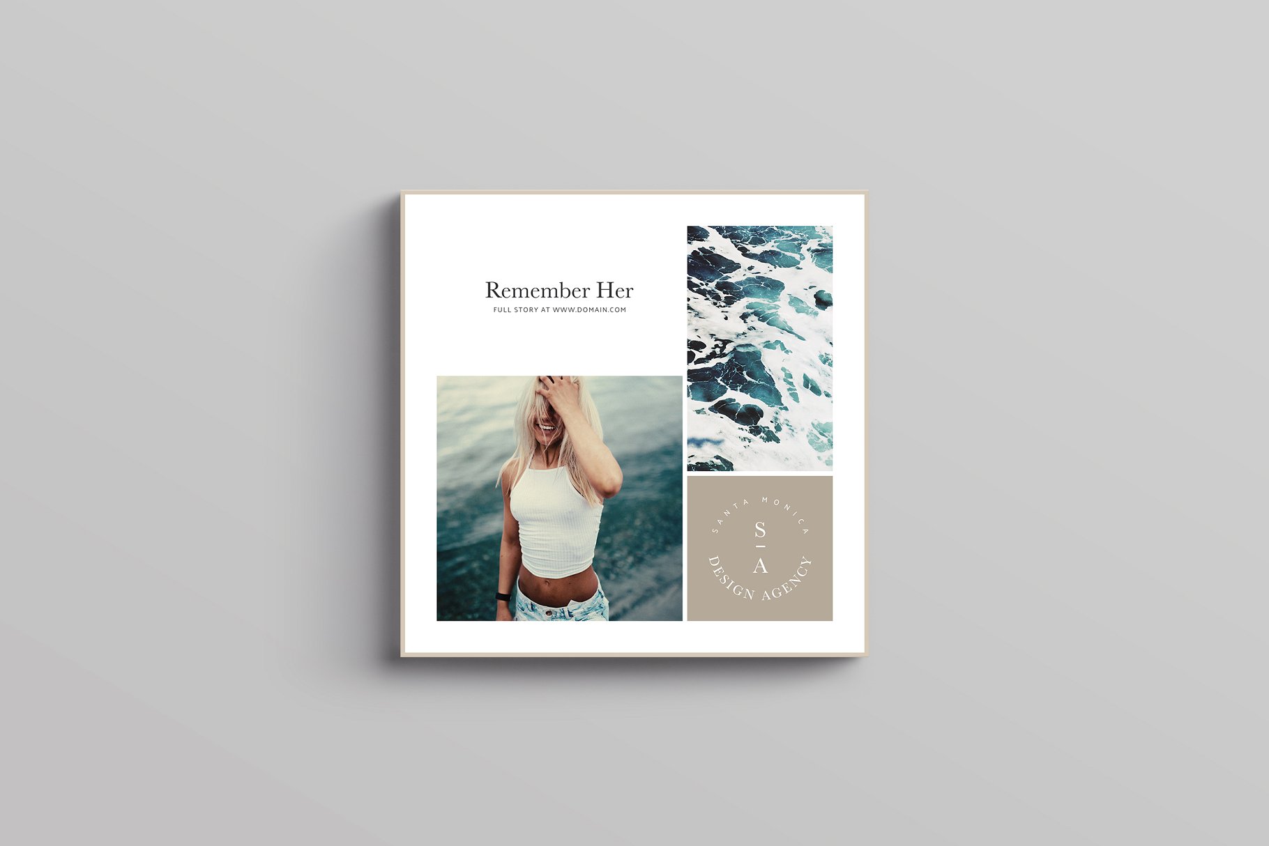 时尚主题社交媒体贴图模板素材库精选 Santa Monica Social Media Templates插图(4)