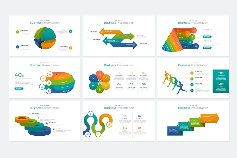 商务风格数据统计分析PPT幻灯片 Yogyakarta Powerpoint插图(14)
