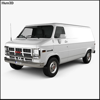 GMC Vandura Panel Van 1992 3D汽车模型