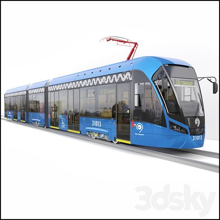 Tram "Vityaz-M"有轨电车素材之家精选3D模型