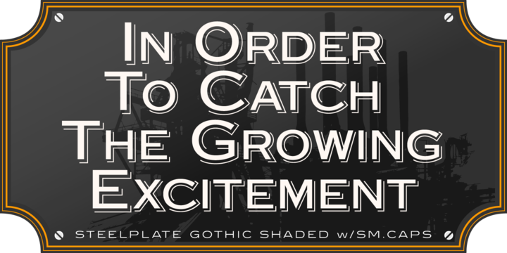 Steelplate Gothic Pro Font Family插图3