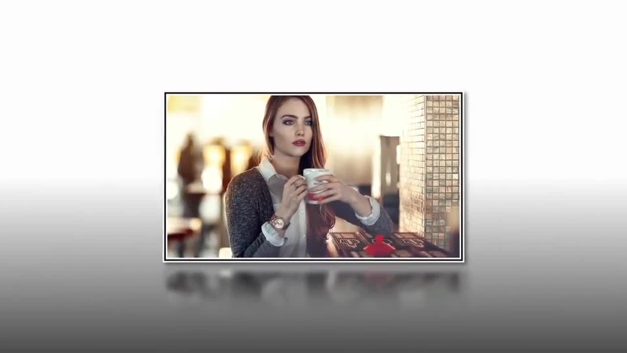 简约流畅动态动画相框展示照片素材库精选AE模板