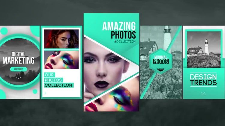 5个时尚的动画素材库精选AE模板