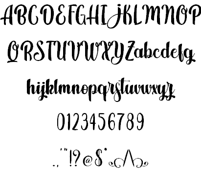 Kindly Jasmine font插图1 Kindly Jasmine font插图1