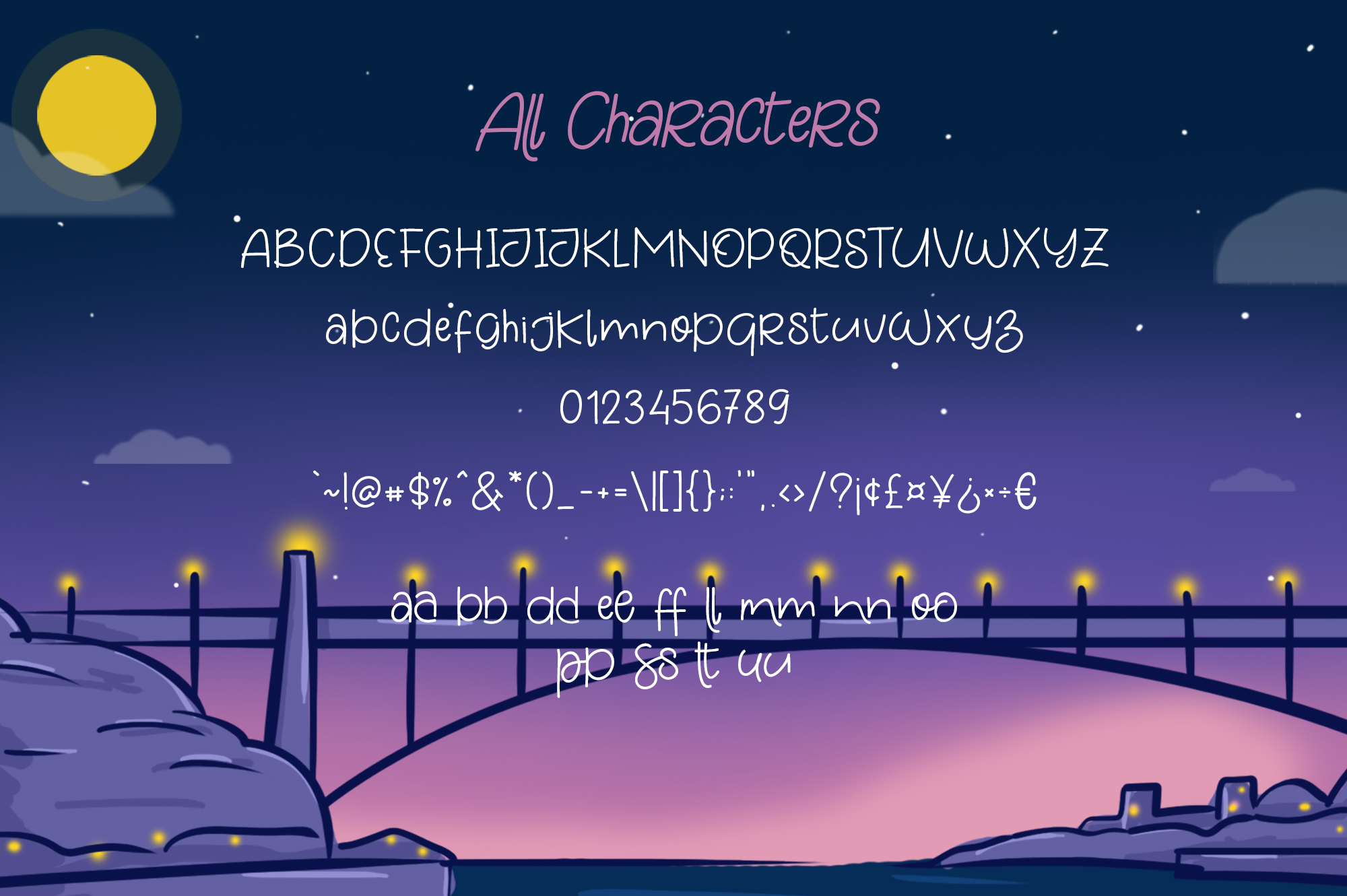 Night in Porto Other Font插图3