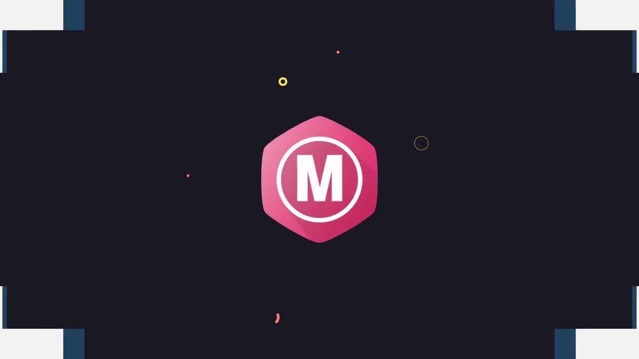 简洁线条图形logo展示动画素材库精选AE模板