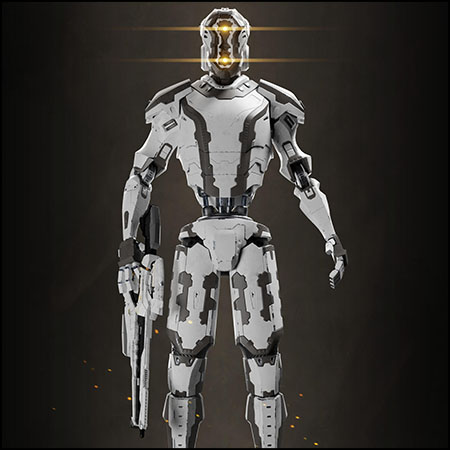 科幻机器战警机器人素材之家精选3D模型