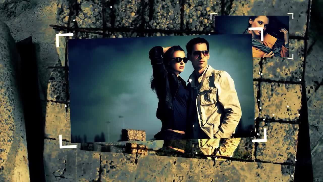 机甲愿景照片展示ae动态模板