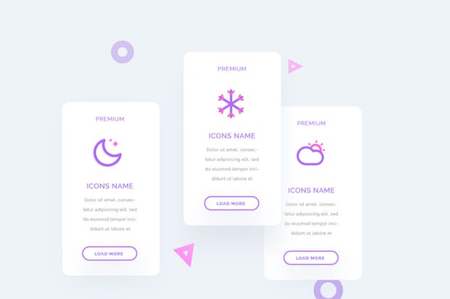 天气预报APP应用UI图标素材 UICON Weather Icons插图(4)