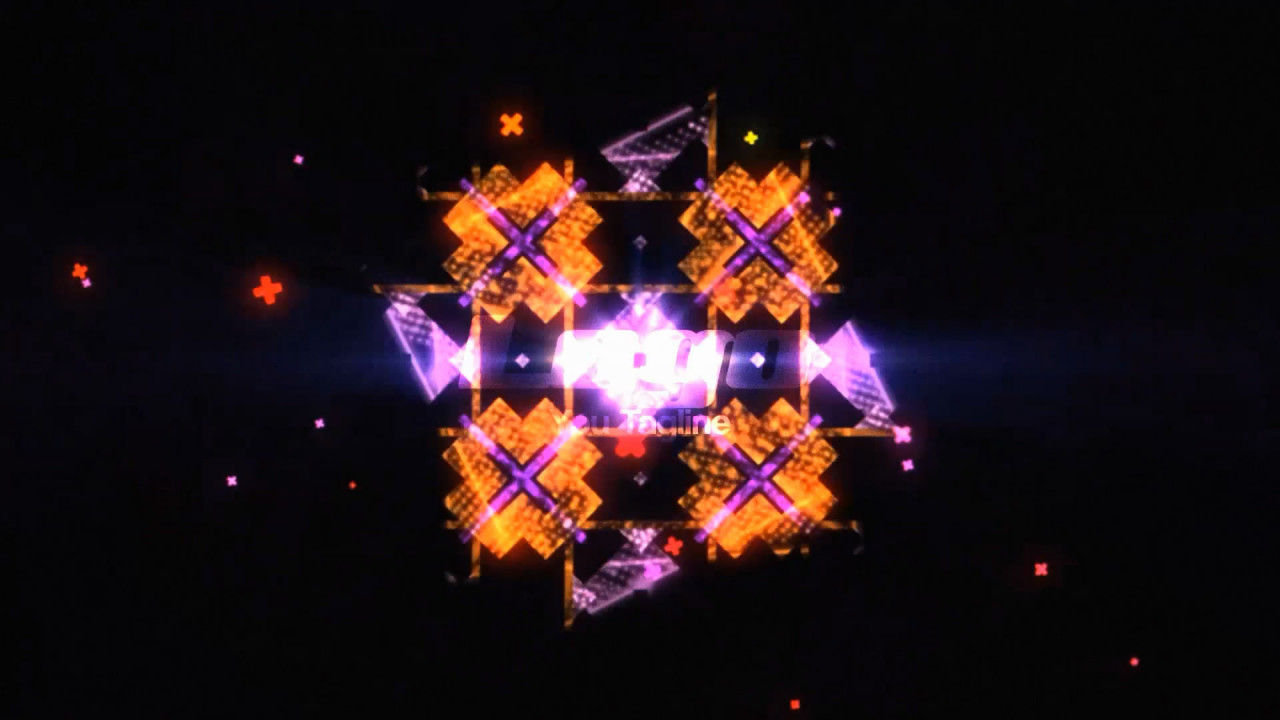 超现代万花筒效果logo展示素材库精选AE模板