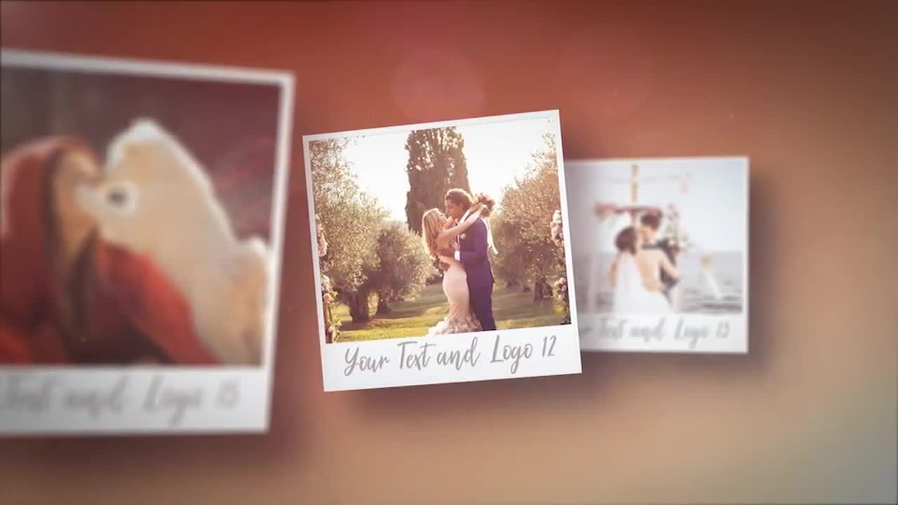 宝丽来浪漫幻灯片素材库精选AE模板