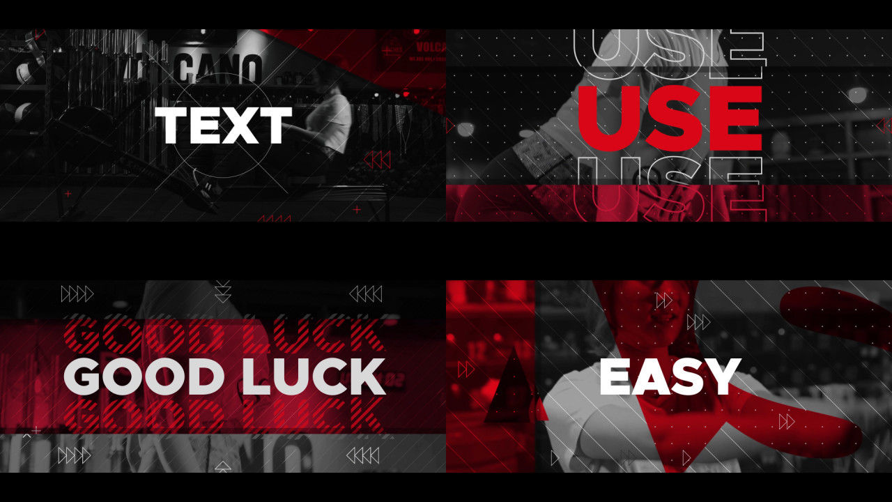 体育促销开场设计视频素材库精选AE模板