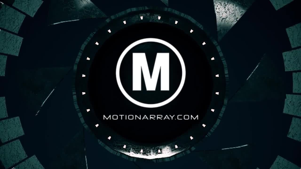 未来主义的3D机器徽标显示动画素材库精选AE模板