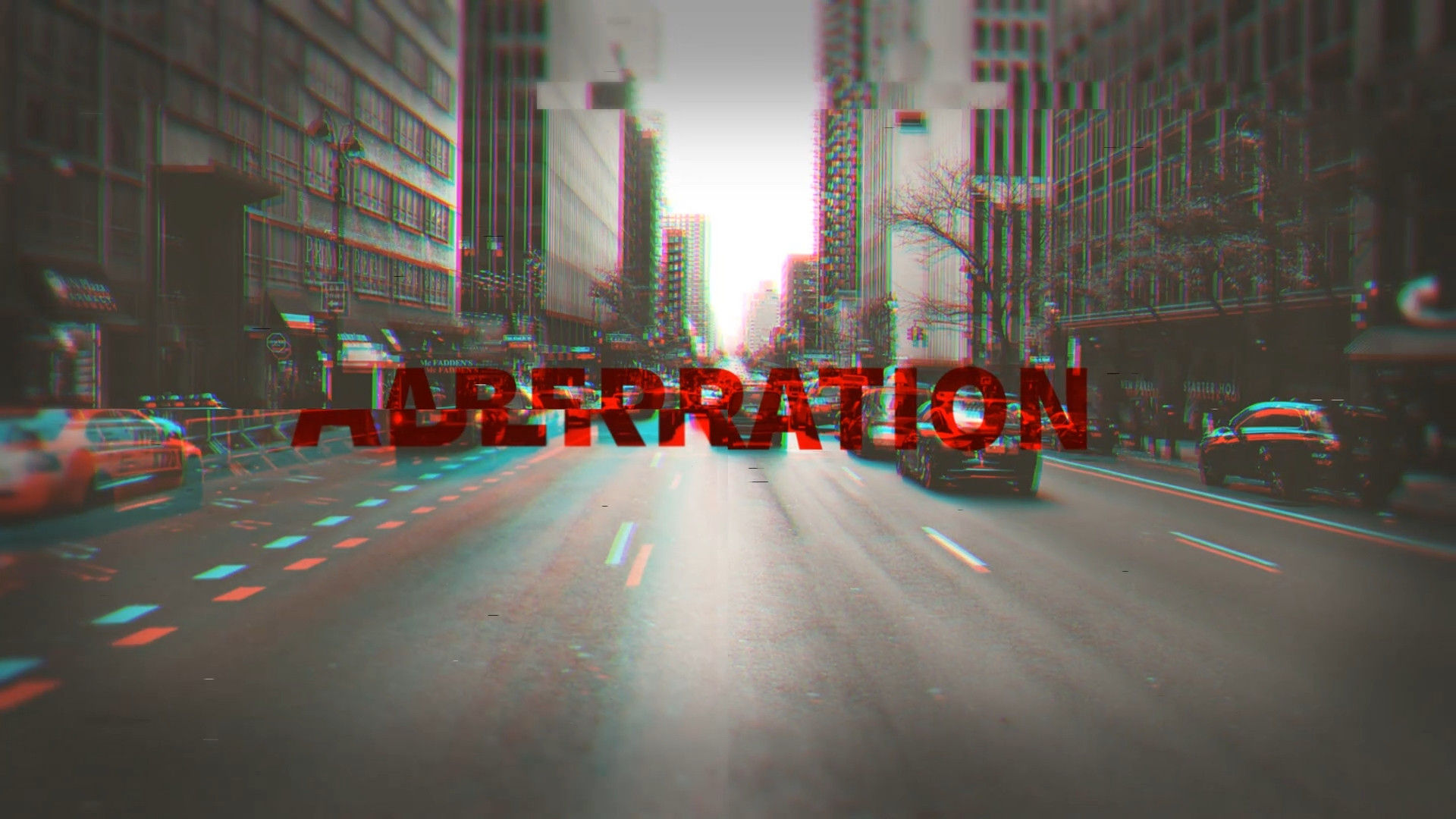 现代新潮创意的像差效果开场白素材库精选AE模板