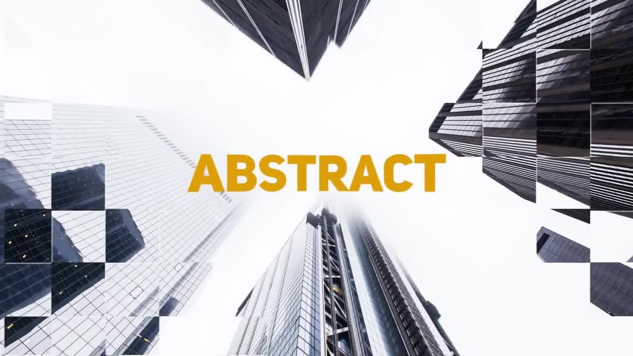 时尚现代抽象节奏幻灯片开场动画素材库推荐PR模板