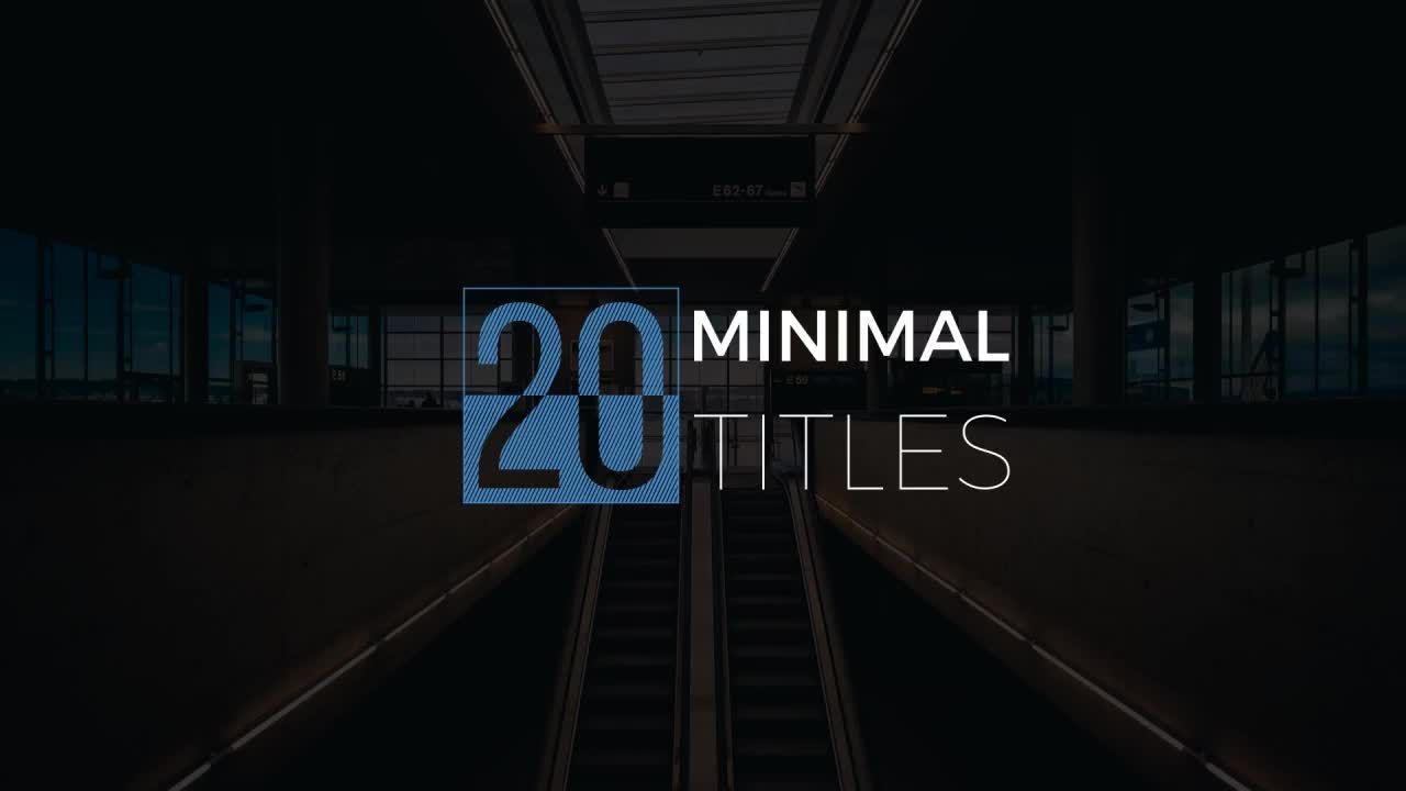 20组简洁迷你动态标题框素材库精选AE模板