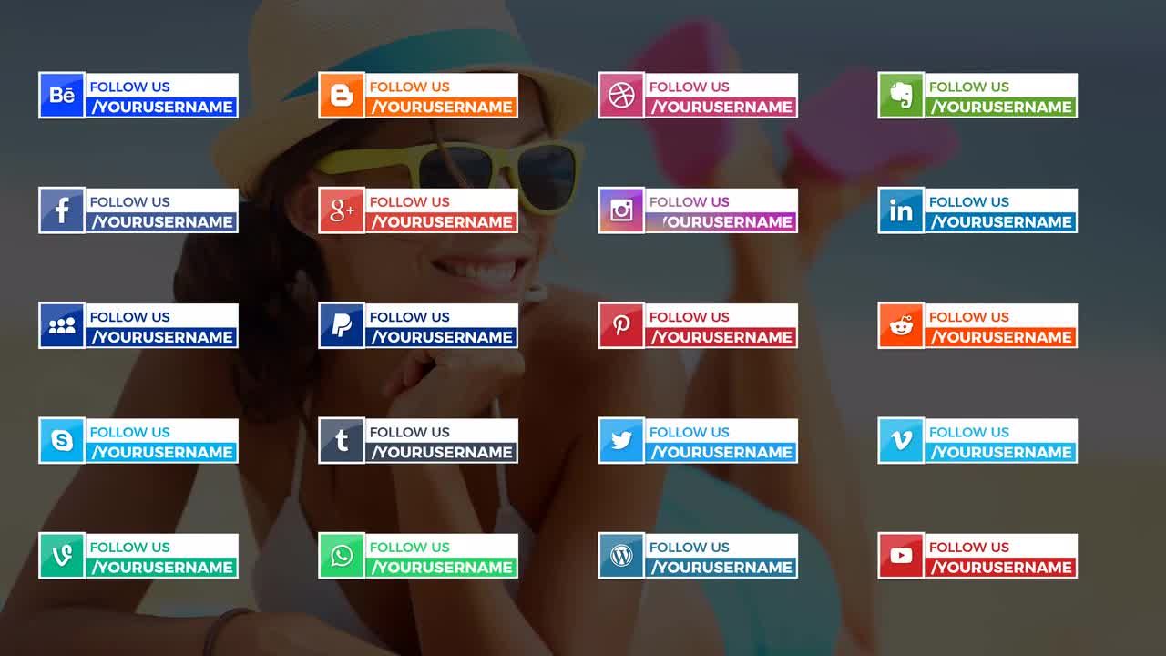 20个独特清晰时尚的全屏标题ae模板