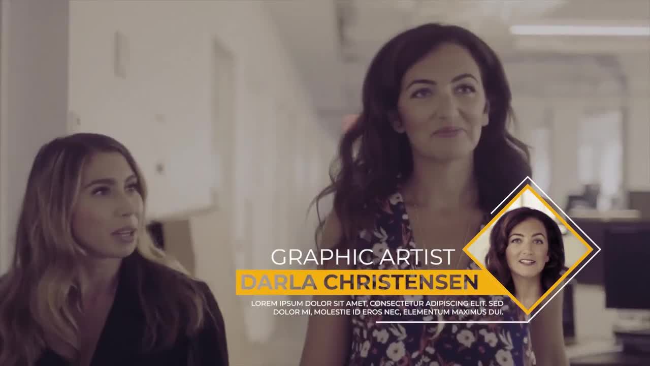 现代企业标题/下三分之一动画标题素材库推荐PR模板