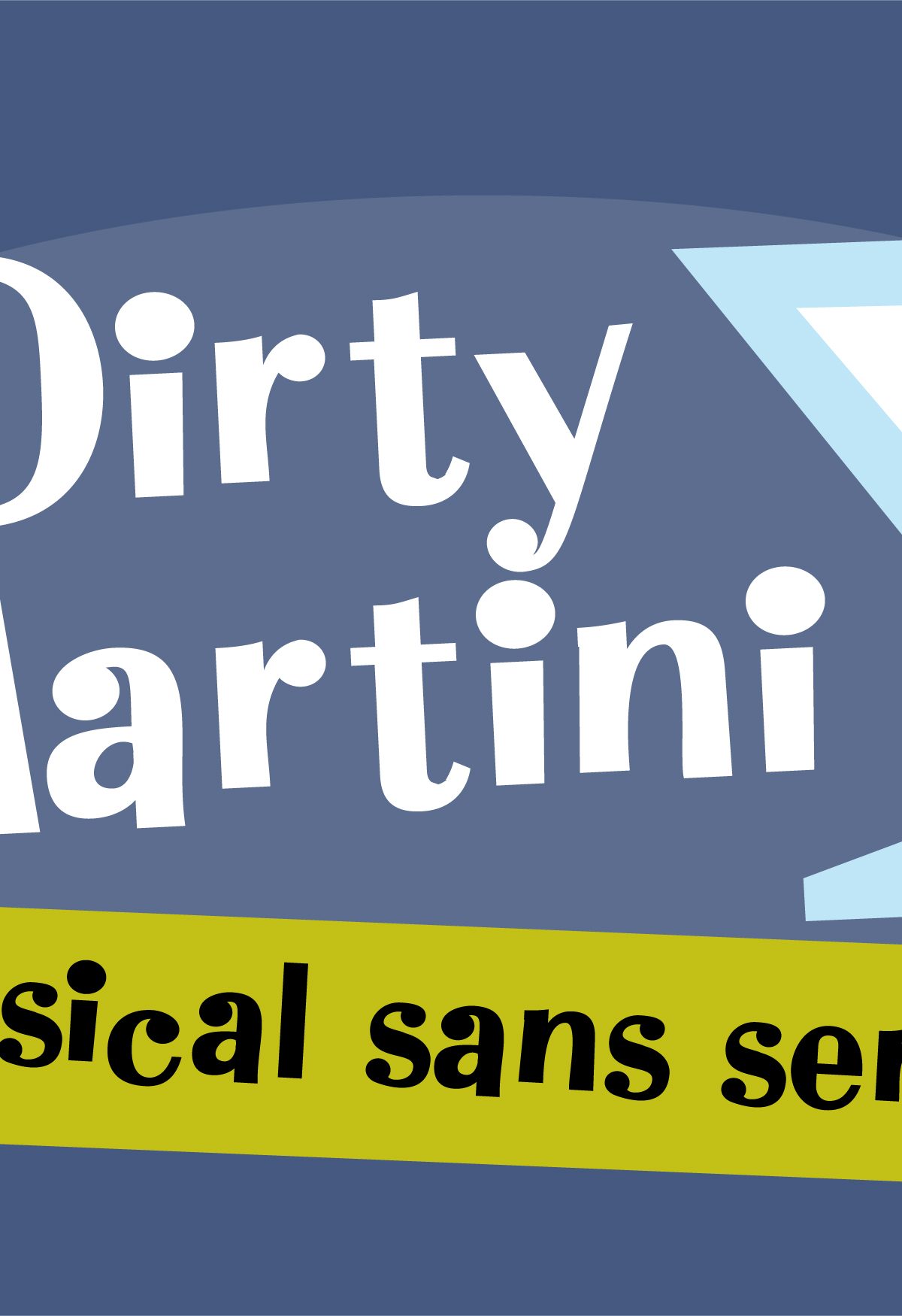 ZP Dirty Martini Regular Font素材之家精选英文字体