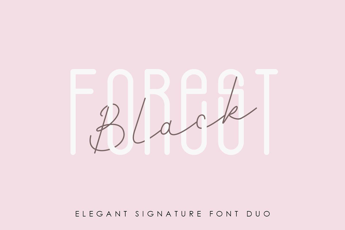 Black Forest l Elegant Font Duo素材之家精选英文字体