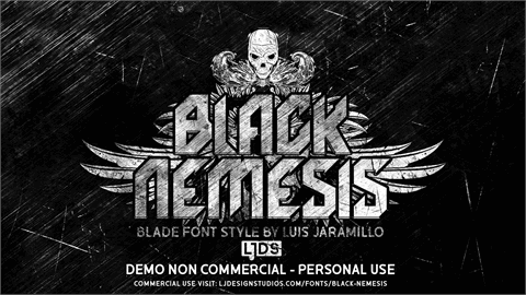 Black Nemesis Personal Use font素材之家精选英文字体