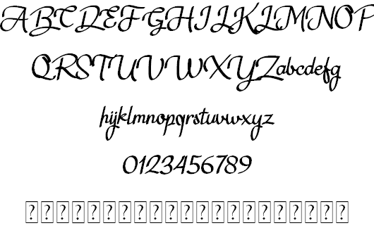 Nagitta Personal Use font插图1