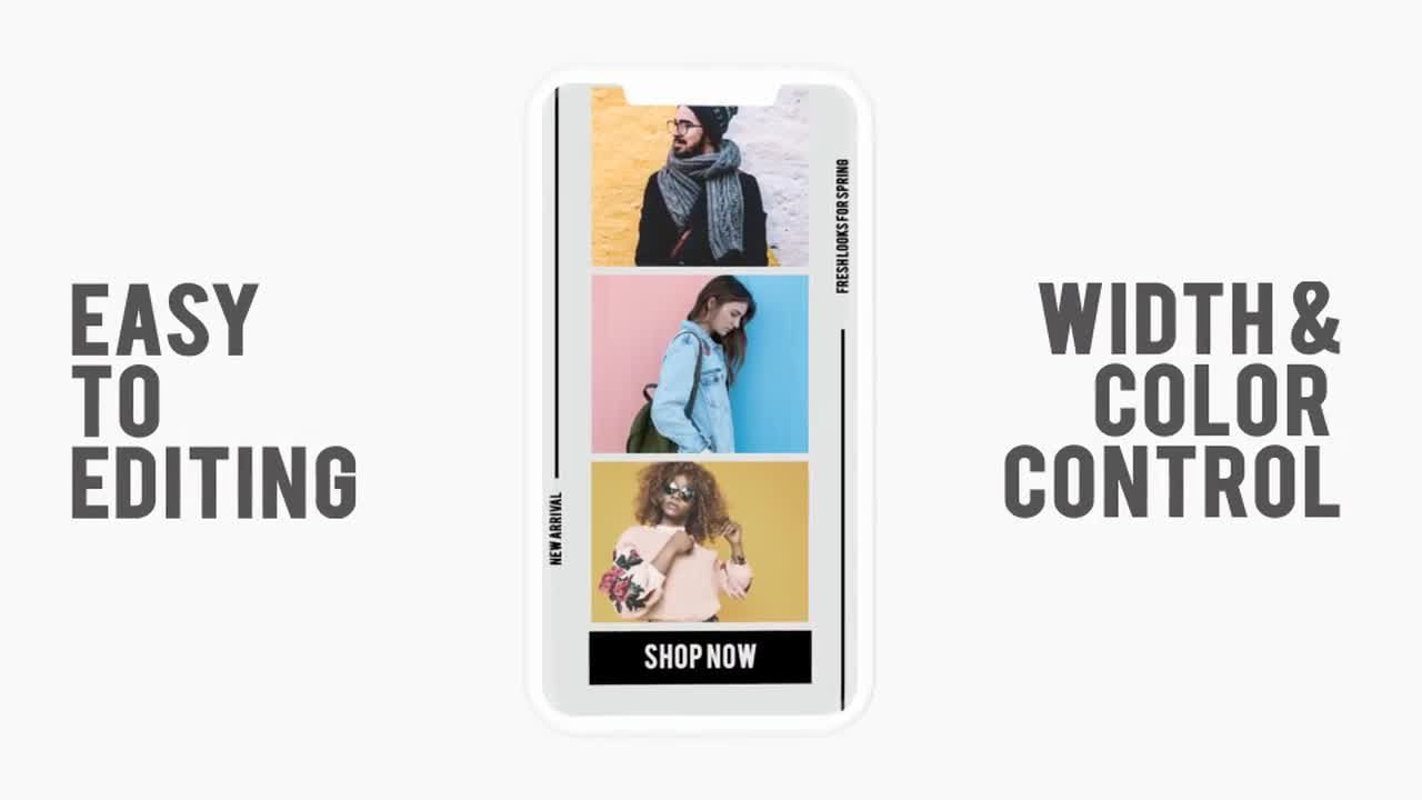 各种风格的手机时尚趋势ae模板