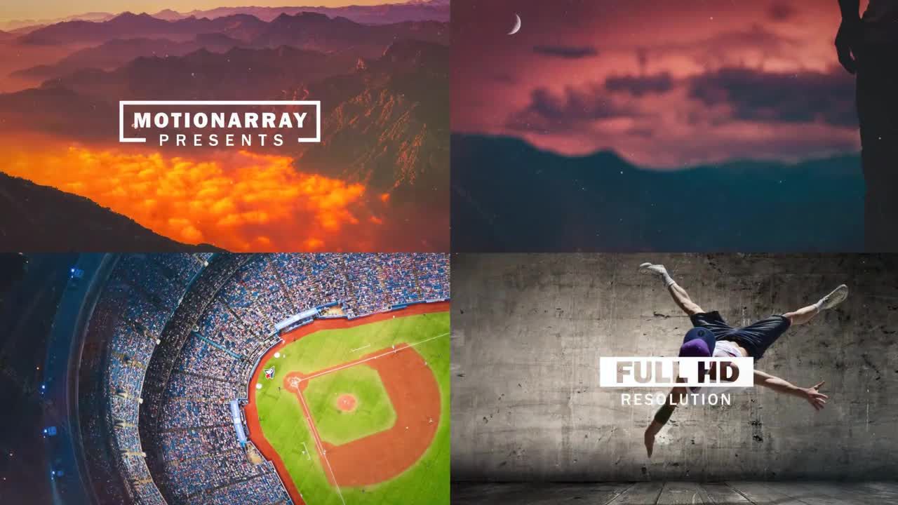 具有整洁动感的酷炫介绍或开场白素材库精选AE模板