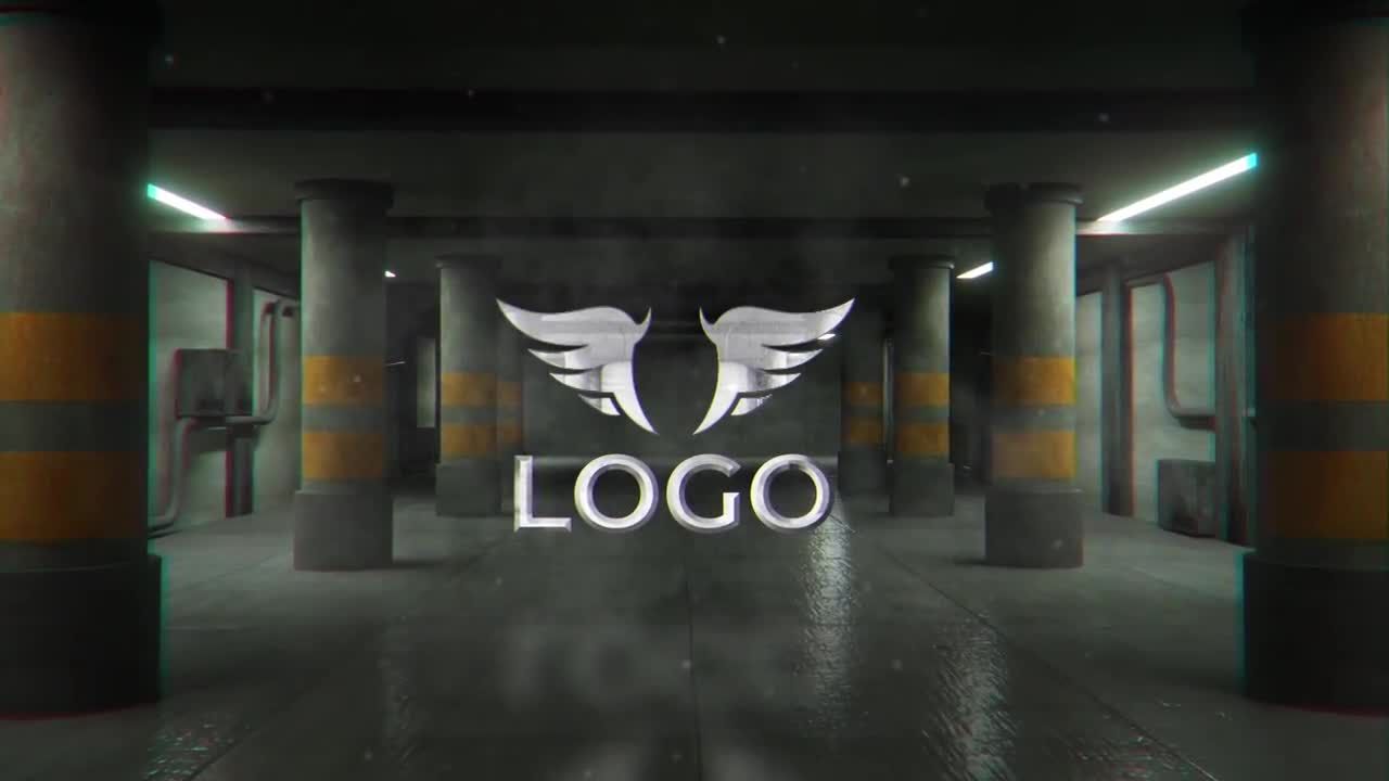 车库徽标显示动画素材库精选AE模板