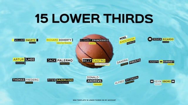 15 Lower Thirds 素材库精选AE模板