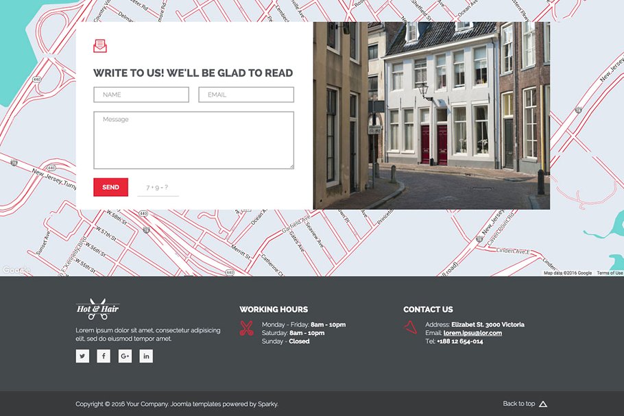 美发沙龙主题网站Joomla模板素材库精选 Hot Hair插图(5)