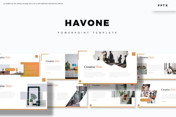 投标公司简介PPT幻灯片模板下载 Havone – Powerpoint Template
