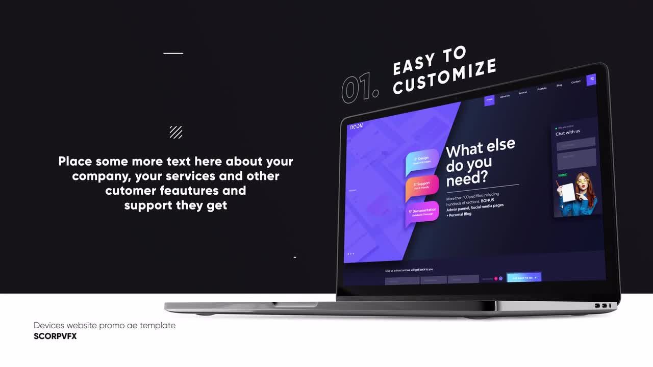 网站演示动态动画素材库精选AE模板
