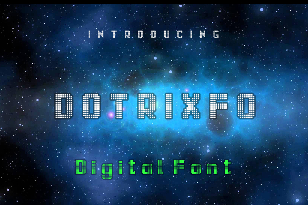 Dotrixfo Font素材之家精选英文字体