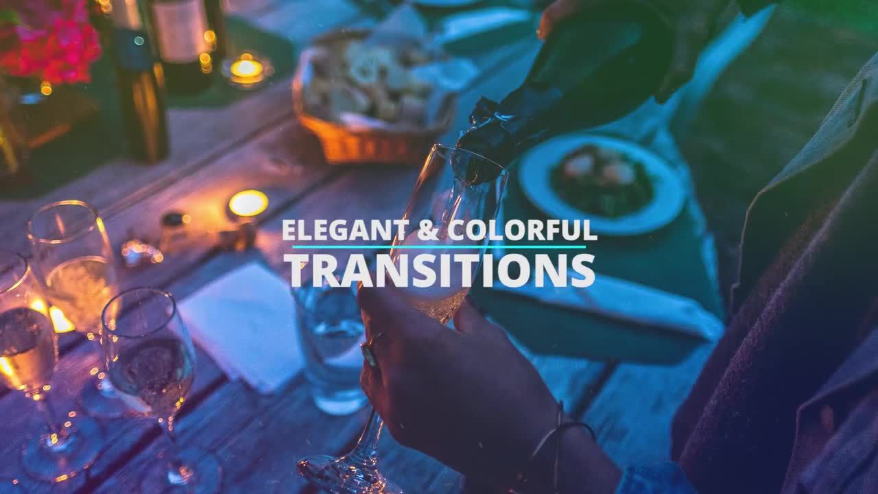 时尚优雅现代颜色转场过渡素材库推荐PR模板