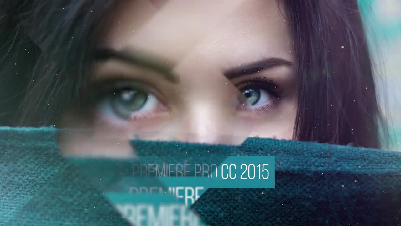 优雅玻璃切割视频转场素材库精选PR模板