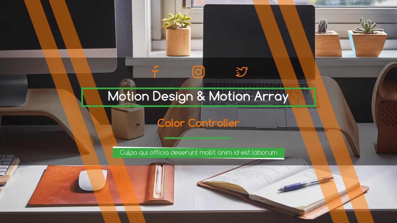 现代优雅灵活的幻灯片介绍素材库精选AE模板