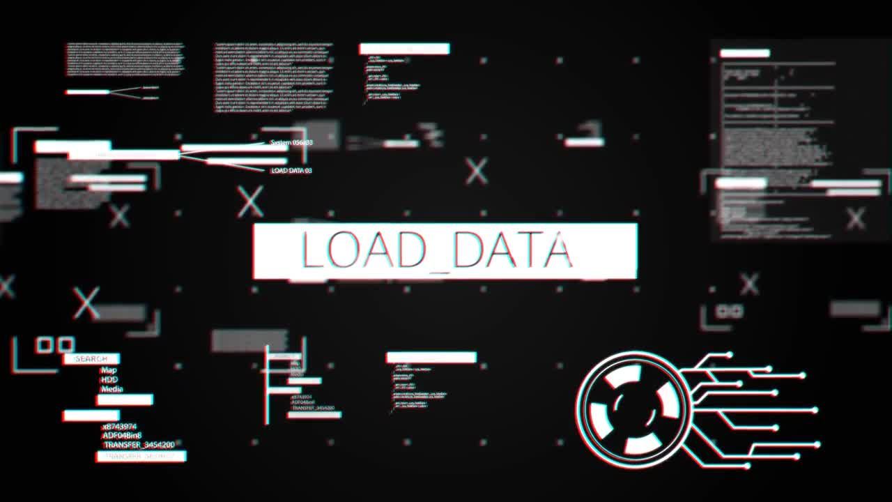 最新时尚的数字闪烁和扭曲故障效果Logo素材库精选AE模板