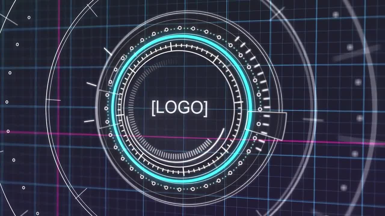 时尚的手绘聚焦动画logo展示素材库精选AE模板