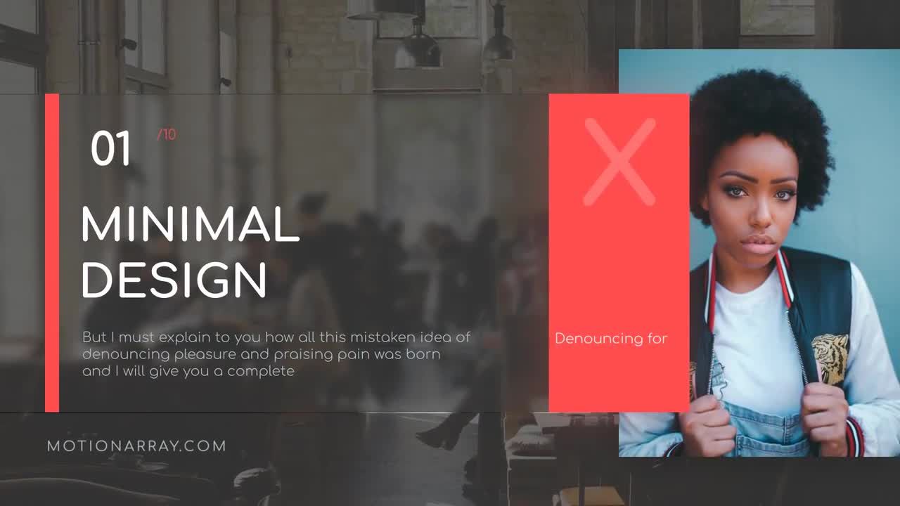 时尚简约幻灯片动画素材库推荐PR模板