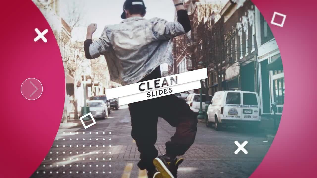 动态动画的清洁幻灯片素材库精选AE模板