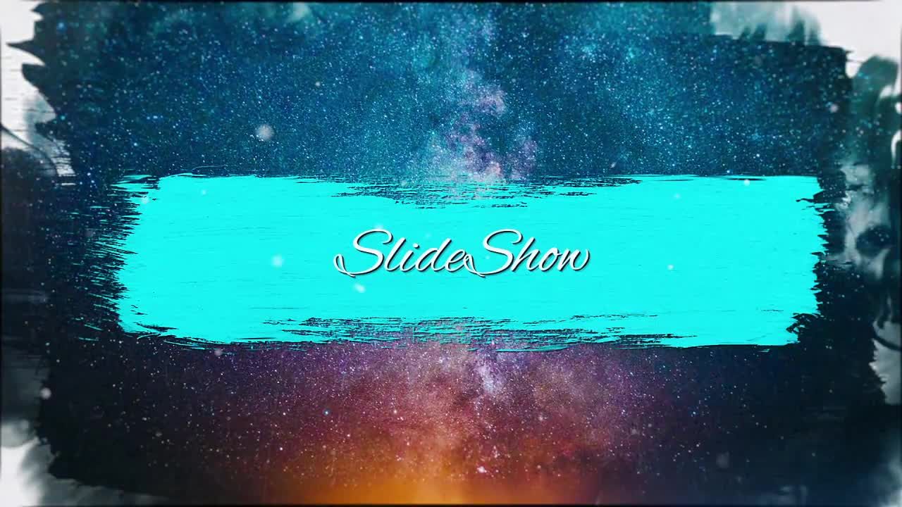 明亮多彩的水彩幻灯片素材库精选AE模板