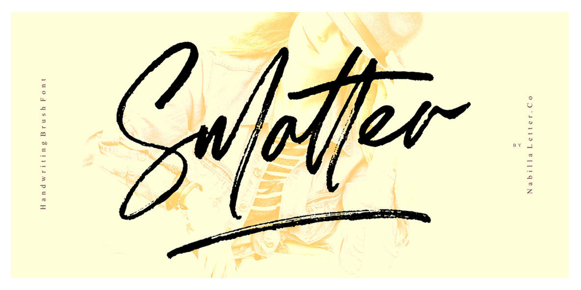 Smatter Brush Font插图
