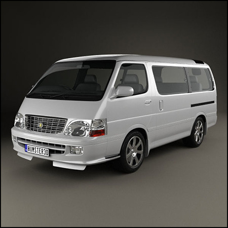 丰田Toyota Hiace Passenger Van海狮面包车汽车素材之家精选3D模型