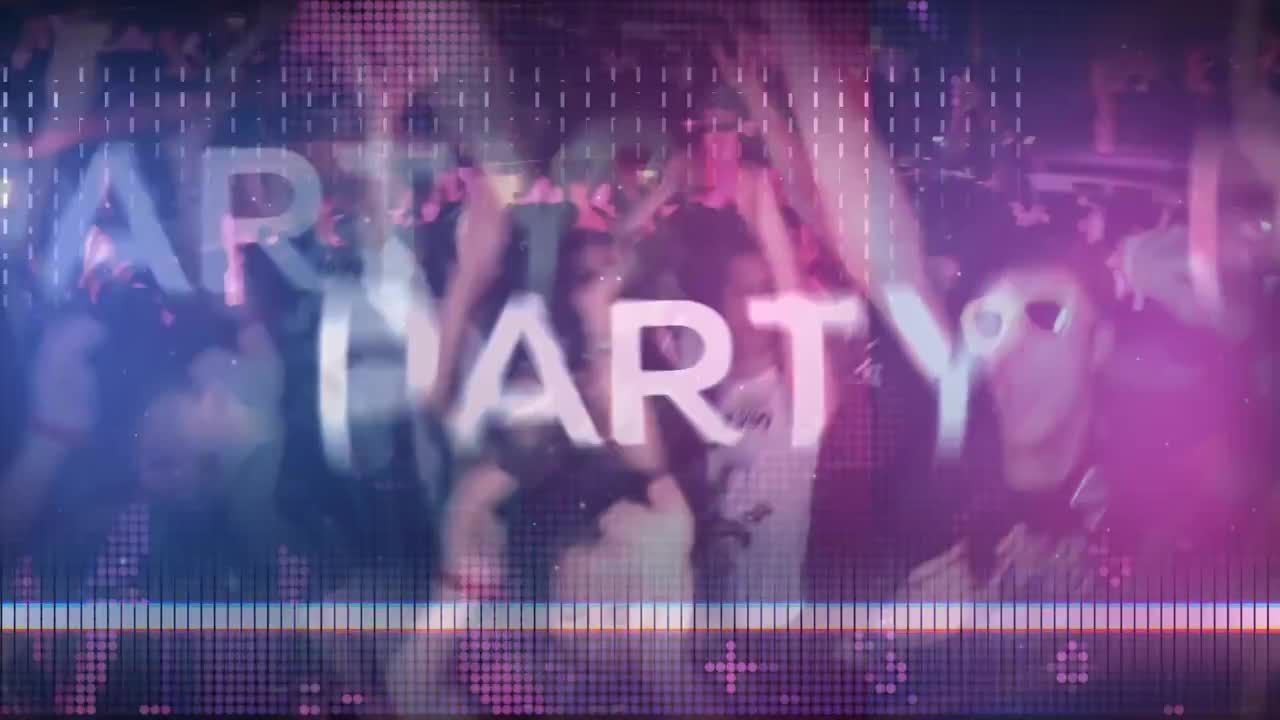 聚会开场视频特效现代文字标题素材库精选AE模板