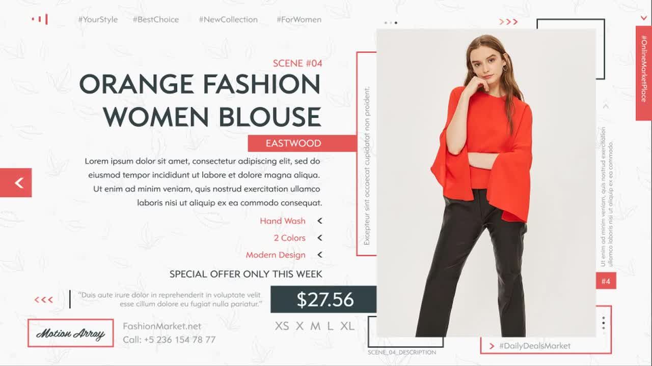 时尚市场宣传动画素材库精选AE模板