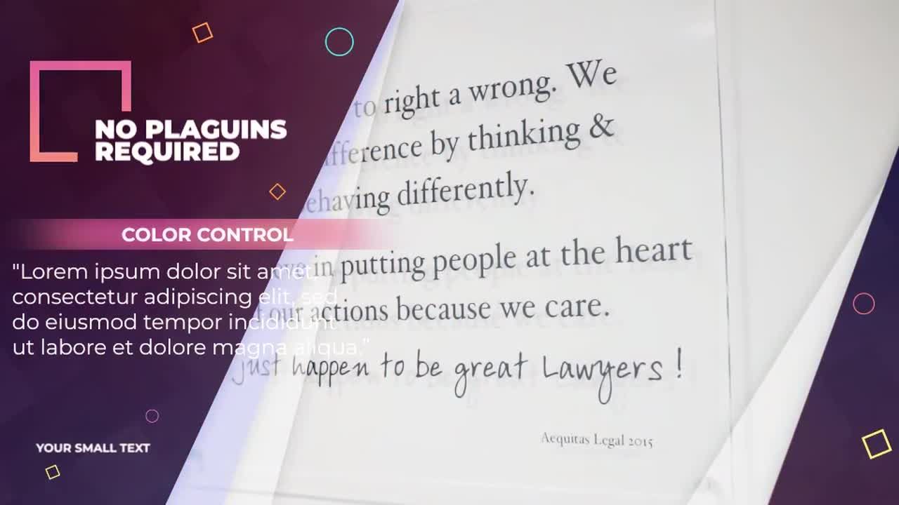 时尚简约的文本企业宣传过渡素材库精选AE模板