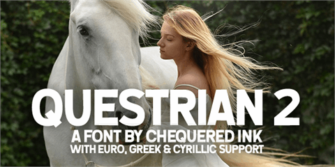 Questrian 2 font素材之家精选英文字体
