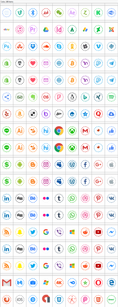 Type Icons Color font插图 Type Icons Color font插图