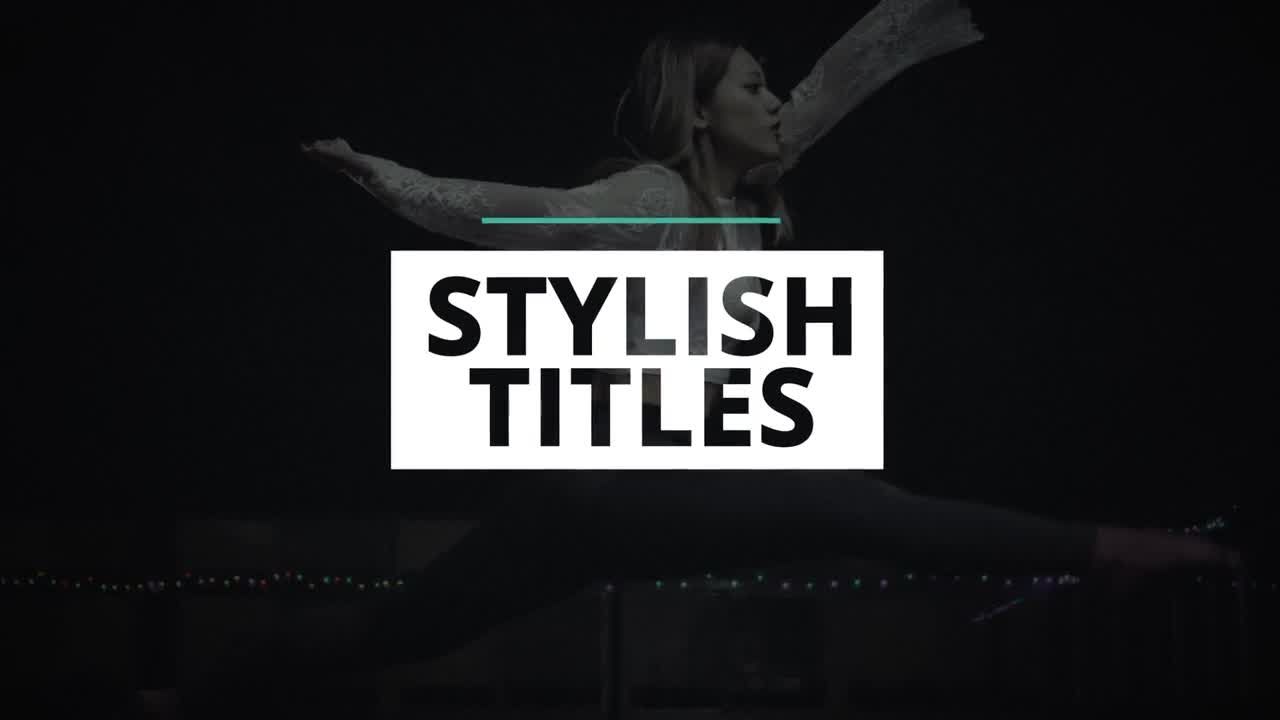 12个专业设计且平滑动画的全屏标题动画素材库精选AE模板